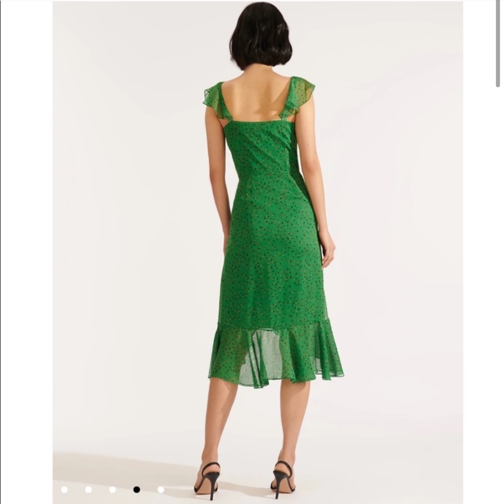 Veronica Beard Ruffle Trim Petal Silk Dress NWT - Picture 4 of 12